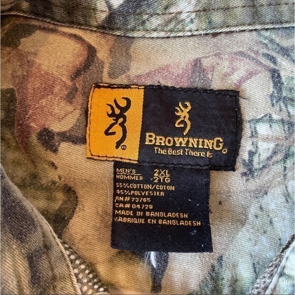 Browning Mens 2XL Camouflage Jacket - Picture 3 of 4